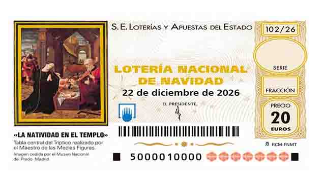 Décimo 75222 del sorteo 102-22/12/2026 Navidad