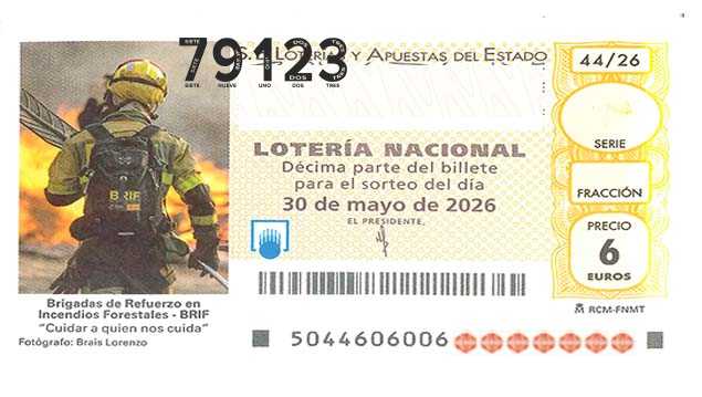 Décimo 79123 del sorteo 44-30/05/2026 Sábado