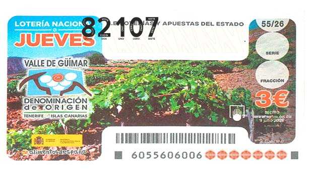 Décimo 82107 del sorteo 55-09/07/2026 Jueves