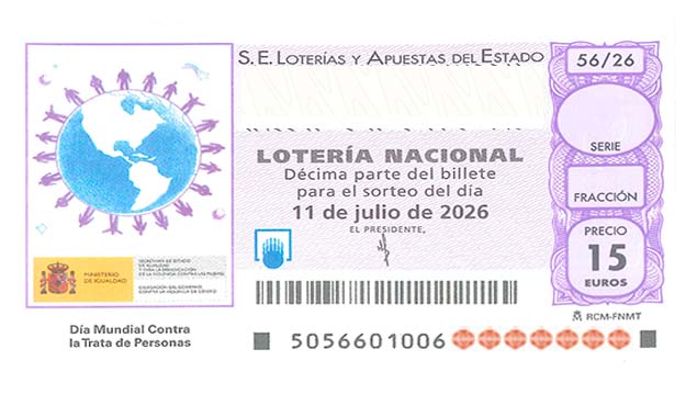 Décimo 61847 del sorteo 56-11/07/2026 Sábado