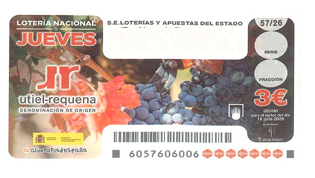 Décimo 46009 del sorteo 57-16/07/2026 Jueves