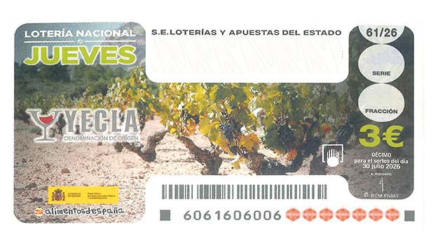 Décimo 00916 del sorteo 61-30/07/2026 Jueves