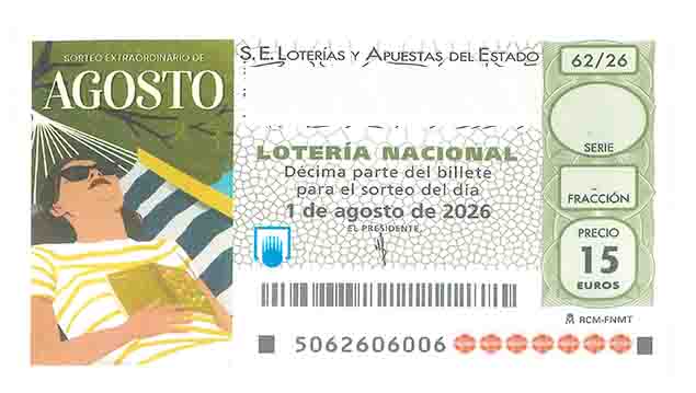 Décimo 61107 del sorteo 62-01/08/2026 Sábado