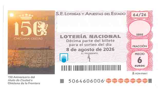 Décimo 69592 del sorteo 64-08/08/2026 Sábado